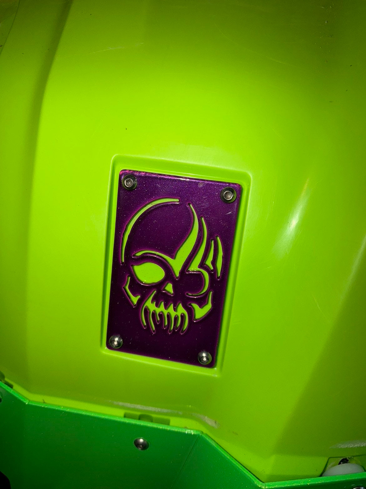 Honda small warning label delete rear