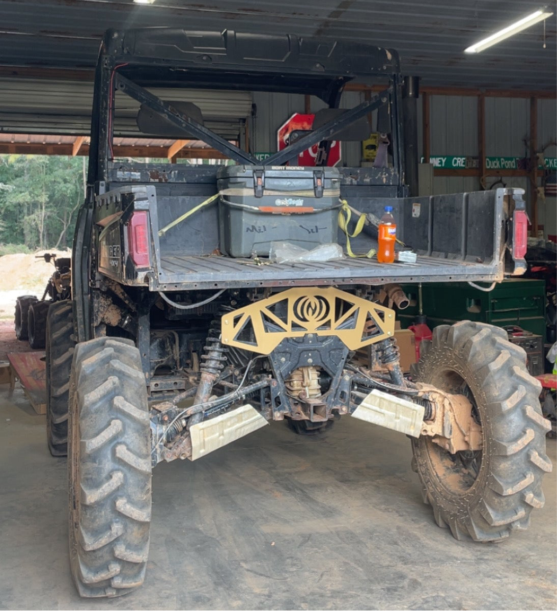 Polaris Ranger rear signature plate