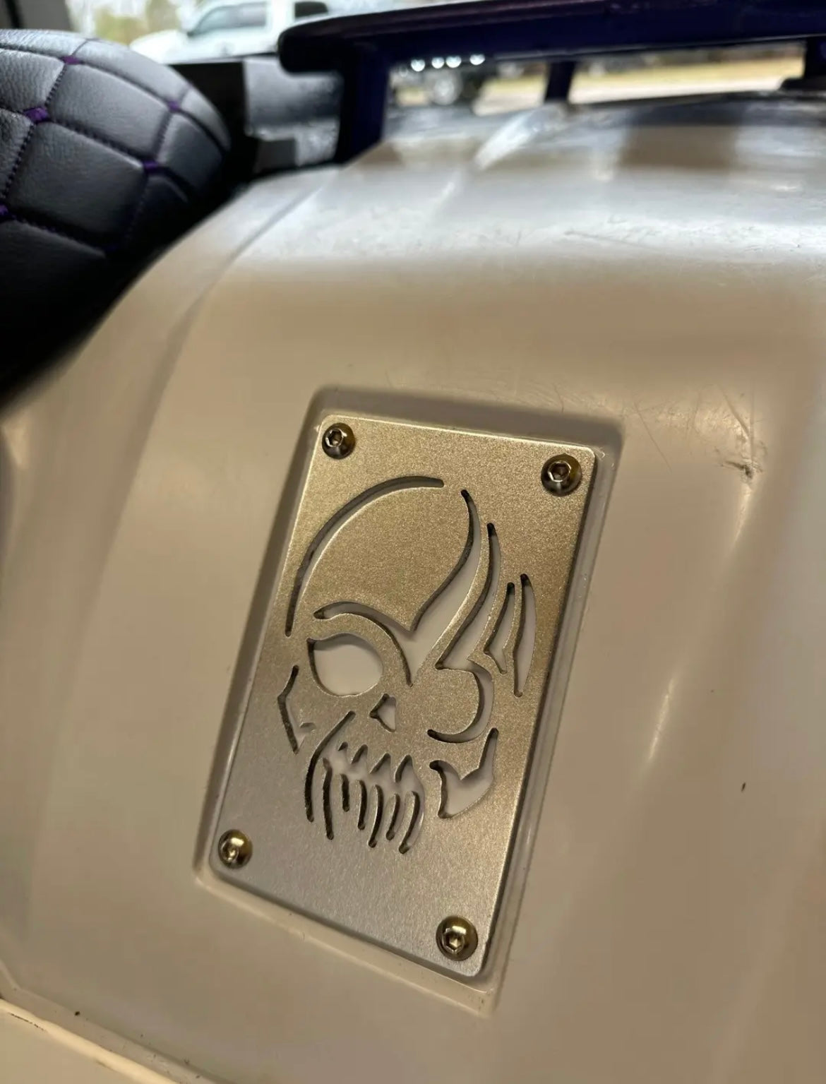 Honda small warning label delete rear